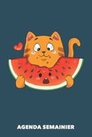 Agenda Semainier: J'adore la past�que A5 manuscrit florale - Carnet hebdomadaire 52 semaines pour les gens � la mode (bleu marine) 1688055193 Book Cover