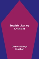 English literary criticism 1987695585 Book Cover