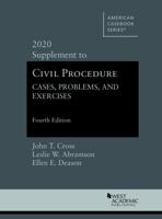 Civil Procedure: Cases, Problems and Exercises, 4th, 2020 Supplement (American Casebook Series) 1684679575 Book Cover