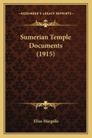 Sumerian Temple Documents 1012850722 Book Cover