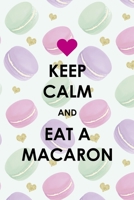Keep Calm And Eat A Macaron: All Purpose 6x9 Blank Lined Notebook Journal Way Better Than A Card Trendy Unique Gift Gold Hearts Macaron 1704342953 Book Cover