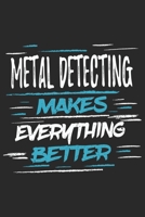 Metal Detecting Makes Everything Better: Funny Cool Motocross Journal Notebook Workbook Diary Planner - 6x9 - 120 College Ruled Lined Paper Pages With A Quote On The Cover. Cute Gift For Metal Detecti 1697492754 Book Cover