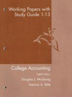 Working Papers With Study Guide: Chapters 1-13: Used with ...McQuaig-College Accounting 0618381708 Book Cover