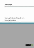 Business Analysis of web.de AG 3638703878 Book Cover