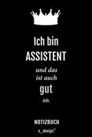 Notizbuch f�r Assistenten / Assistent: Originelle Geschenk-Idee [120 Seiten kariertes blanko Papier] 1677459239 Book Cover