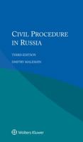 Civil Procedure in Russia 9041192123 Book Cover