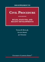 Civil Procedure: 2014 Supplement 1640209832 Book Cover