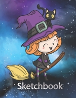 Sketcbook: Halloween Notebook for Drawing, Practice Drawing, Paint, Write |110 Pages , 8.5 x 11"| 1695769422 Book Cover