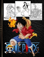 One Piece Coloring Book: Black Edition New Coloring Pages Filled With One Piece Jumbo Characters. Perfect For Kids / Adults 2682025048 Book Cover
