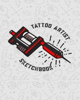 Tattoo Artist Sketchbook: Blank Sketchbook for Tattoo Artist to Draw & Sketch | Tattooist Gift (Grey Grunge) 1676061819 Book Cover