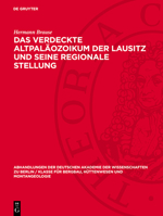 Das Verdeckte Altpaläozoikum Der Lausitz Und Seine Regionale Stellung 3112748689 Book Cover