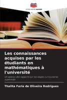 Les connaissances acquises par les étudiants en mathématiques à l'université 6207329406 Book Cover