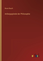 Anfangsgründe der Philosophie 3368427865 Book Cover