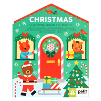 Christmas Coloring Book + Stickers 1797246267 Book Cover