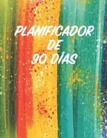 Planificador de 90 D�as: Arco Iris Pintura de Agua Organizador del Programa Mensual Planificador Semanal de 3 Meses, 12 Semanas Verde Naranja Rojo Naranja Amarillo Azul Ideal Para La Escuela, El Estud 179574927X Book Cover