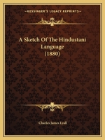 A Sketch Of The Hindustani Language 116525400X Book Cover