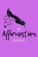 My Affirmation Journal: Lavish Lilac Feather 1704112443 Book Cover