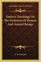 Esoteric Teachings 1425360122 Book Cover