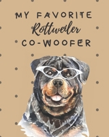 My Favorite Rotweiler Co-Woofer: Furry Co-Worker | Pet Owners | For Work At Home | Canine | Belton | Mane | Dog Lovers | Barrel Chest | Brindle | Paw-sible | B08C6X8B86 Book Cover