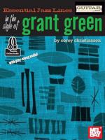 Essential Jazz Lines: In the Style of Grant Green - Guitar Edition 0786696214 Book Cover