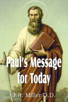 Paul's Message for Today 1612031781 Book Cover