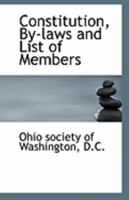 Constitution, By-laws and List of Members 1113321806 Book Cover