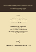 Untersuchung des Rücksprühens an Modell-Elektrofiltern unter besonderer Berücksichtigung der mit dem Rücksprühen verbundenen, kurzseitigen Stromimpuls 3663064700 Book Cover