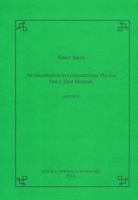 An introduction to computational physics: Part I: grid methods 8876422633 Book Cover
