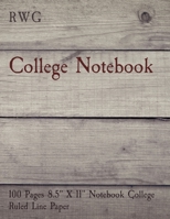 College Notebook: 100 Pages 8.5" X 11" Notebook College Ruled Line Paper 1794814736 Book Cover