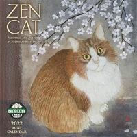 Zen Cat 2022 Mini Wall Calendar (7" x 7", 7" x 14" open): Paintings and Poetry by Nicholas Kirsten-Honshin 163136829X Book Cover