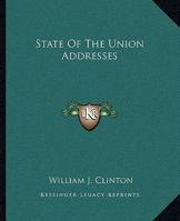 State Of The Union Addresses 1162685514 Book Cover
