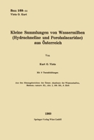 Kleine Sammlungen von Wassermilben (Hydrachnellae und Porohalacaridae) aus Österreich 3662234483 Book Cover