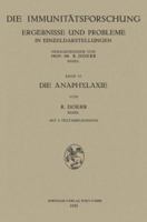 Die Anaphylaxie 3211801480 Book Cover
