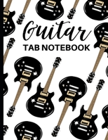 Guitar Tab Notebook: Tablature Journal For Guitarists, Musicians and Music Lovers, Gifts For Guitar Players, Enthusiasts, Teachers, Women and Men (8,5" x 11") 1670337286 Book Cover