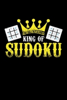 King of Sudoku: Funny Blank Lined Journal Notebook, 150 Pages, Soft Matte Cover, 6 x 9 B07Y1ZKL5L Book Cover