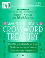 Simon & Schuster Crossword Treasury #40 (Crossword Treasury, 40) 0684843668 Book Cover