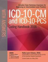 ICD-10-CM and ICD-10-PCs Coding Handbook with Answers 2016 1556484119 Book Cover