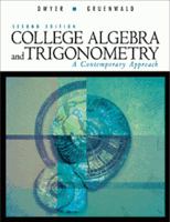 College Algebra and Trigonometry: A Contemporary Approach 0534369596 Book Cover