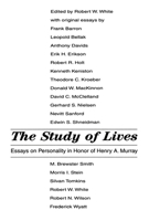 The Study of Lives: Essays on Personality in Honor of Henry A. Murray B000GPG60C Book Cover