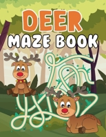 Deer Maze Book: A Fantastic Brain Games Fun Maze Book Includes Instructions And Solutions B096D1BV5V Book Cover