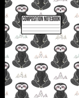 Composition Notebook: Sloth my spirit animal, Wide Ruled College Notepad for Kids and Teens 7.5" x 9.25" 100 pages 1088915604 Book Cover