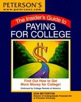 Panic Plan for Paying for College (Insider's Guide to Paying for College) 0768902304 Book Cover