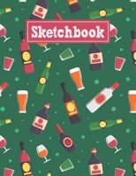 Sketchbook: 8.5 x 11 Notebook for Creative Drawing and Sketching Activities with Unique Alcohol Themed Cover Design 1709823526 Book Cover