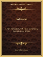 Ecclesiastes 1018492291 Book Cover
