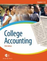 College Accounting, Chapters 1-15 1285055446 Book Cover