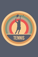 Tennis: Retro Vintage Notizbuch A5 Liniert 108 Seiten Notizheft - Geschenk f�r Tennisspieler 1704247799 Book Cover