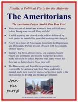 Finally, a Political Party for the Majority: The Ameritorians 0692864296 Book Cover