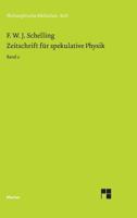 Zeitschrift Fur Spekulative Physik 3787315845 Book Cover