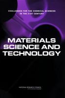 Materials Science and Technology: Challenges for the Chemical Sciences in the 21st Century 0309085128 Book Cover