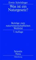 Was Ist Ein Naturgesetz?: Beiträge Zum Naturwissenschaftlichen Weltbild 3486716581 Book Cover